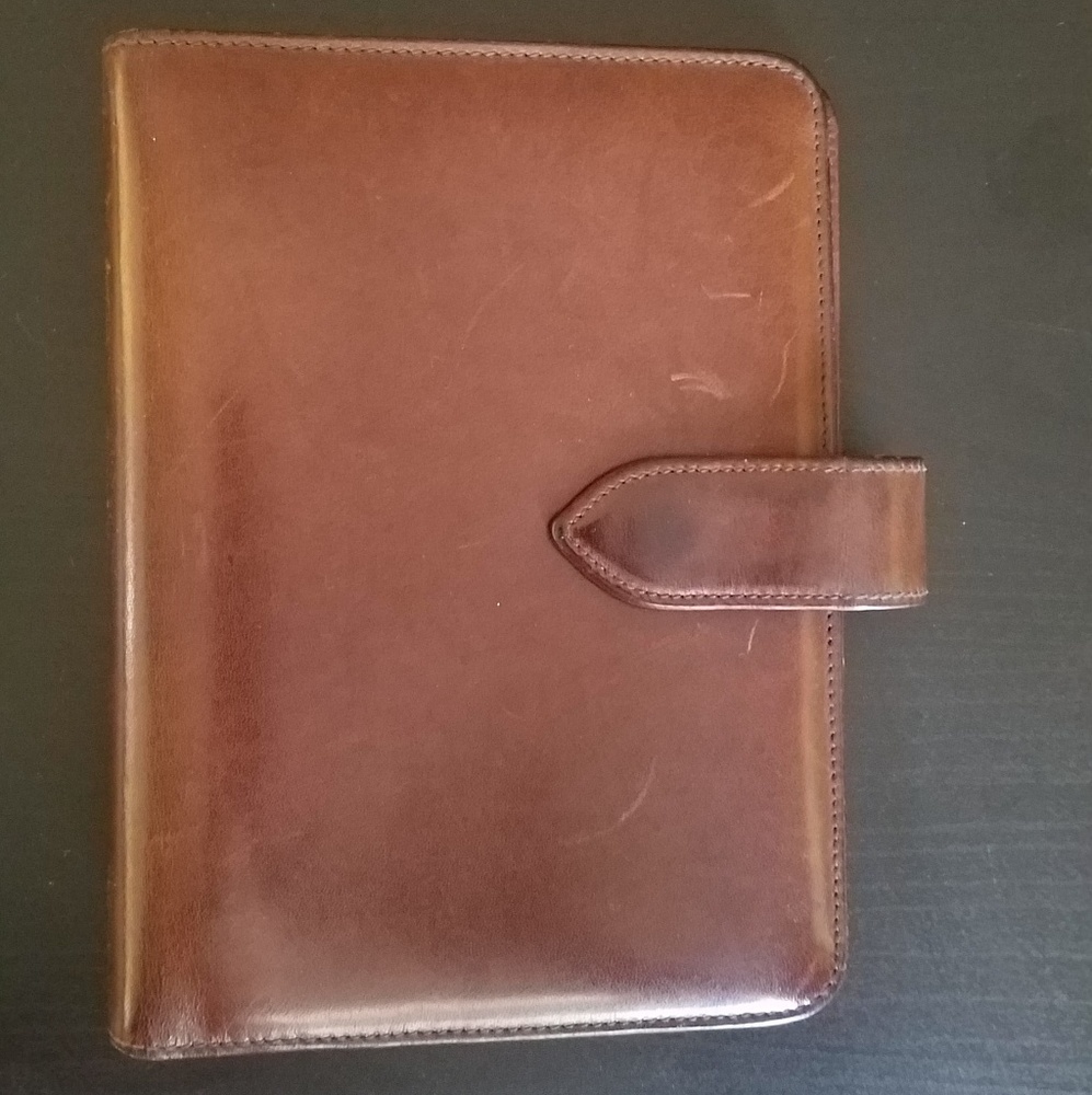 Vintage Coach Leather Planner